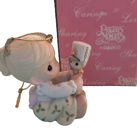 Precious Moments 2001 May Your Christmas Begin with a Bang 877441 Signed EUB IOB - Picture 1 of 6